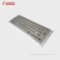 Teclado industrial de metal con track ball